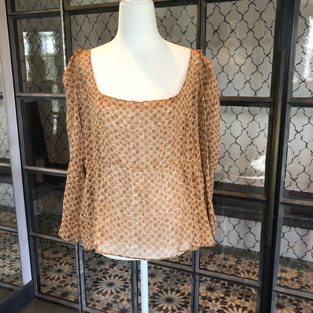Max Studio 100% Silk Blouse.